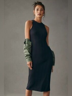 Daily Practice by Anthropologie Slim Racer Midi Dress